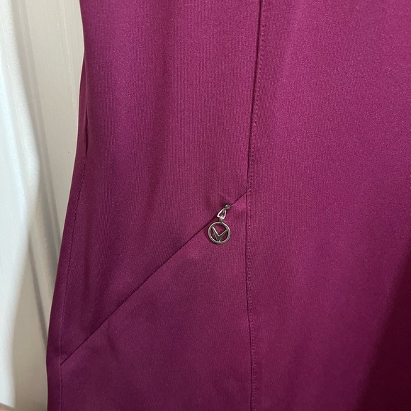Callaway Opti-Dri Golf Dress Sleeveless Magenta Size L - Picture 4 of 6